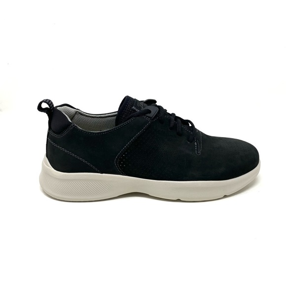 Florsheim Studio Perf Toe Lace Up Shoes Black Nubuck WIDE - Picture 1 of 8